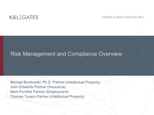 Risk Management and Compliance Overview