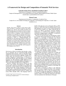 A Framework for Design and Composition of Semantic Web Services