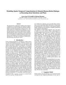 Modelling Spatio-Temporal Comprehension in Situated Human-Robot Dialogue