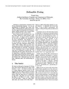 Defeasible Prolog