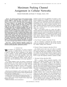 Maximum Packing Channel Assignment in Cellular Networks