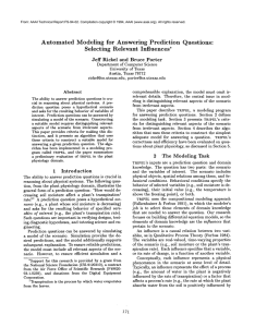 Automated  Modeling  for  Answering  Prediction Questions: Selecting