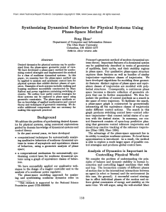Synthesizing Dynamical  Behaviors for  Physical Systems  Using