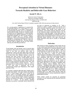 Perceptual  Attention  in  Virtual  Humans: