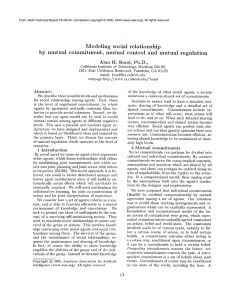 Modeling  social  relationship and  mutual  regulation