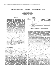 Learning Open  Loop  Control