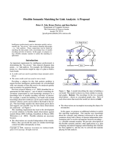 Flexible Semantic Matching for Link Analysis: A Proposal