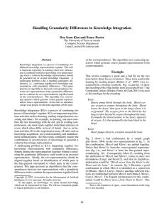 Handling Granularity Differences in Knowledge Integration