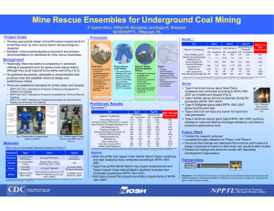 Mine Rescue Ensembles for Underground Coal Mining