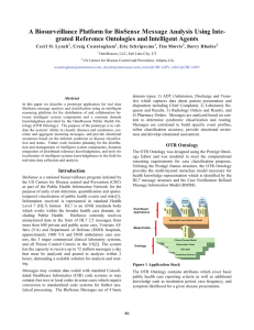 A Biosurveillance Platform for BioSense Message Analysis Using Inte-