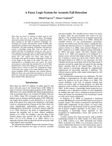 A Fuzzy Logic System for Acoustic Fall Detection Mihail Popescu