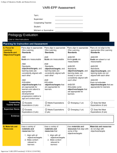 VARI-EPP Assessment