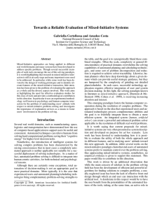 Towards a Reliable Evaluation of Mixed-Initiative Systems