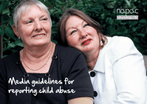 Media guidelines for reporting child abuse