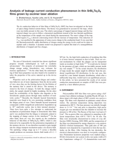 Analysis of leakage current conduction phenomenon in thin SrBi Ta O