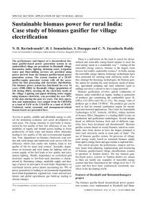 Sustainable biomass power for rural India: electrification