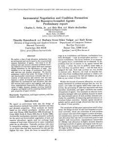 Incremental  Negotiation and  Coalition Formation for  Resource-bounded