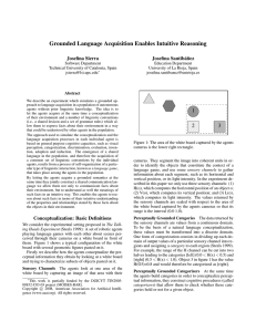 Grounded Language Acquisition Enables Intuitive Reasoning Joseﬁna Sierra Joseﬁna Santib´a ˜nez