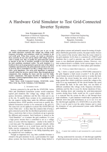 A Hardware Grid Simulator to Test Grid-Connected Inverter Systems Arun Karuppaswamy B