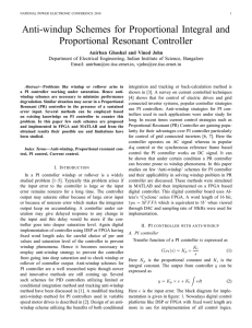 Anti-windup Schemes for Proportional Integral and Proportional Resonant Controller