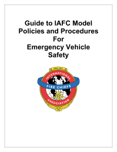 Guide to IAFC Model Policies and Procedures For Emergency Vehicle