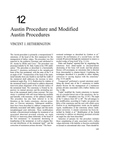 12 Austin Procedure and Modified Austin Procedures .