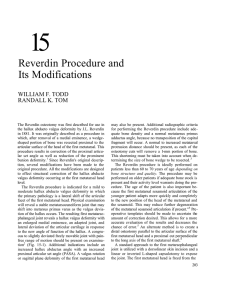 15 Reverdin Procedure and Its Modifications WILLIAM F. TODD