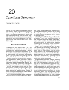 20 Cuneiform Osteotomy FRANCIS LYNCH