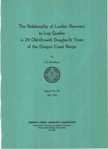 to Log Quality in 29 Old-Growth Douglas-fir Trees
