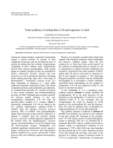 Total synthesis of enokipodins A-D and cuparene-1,4-diol