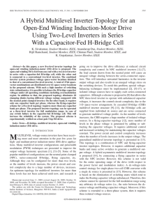 A Hybrid Multilevel Inverter Topology for an Open-End Winding Induction-Motor Drive