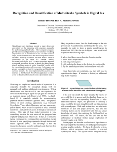 Recognition and Beautification of Multi-Stroke Symbols in Digital Ink