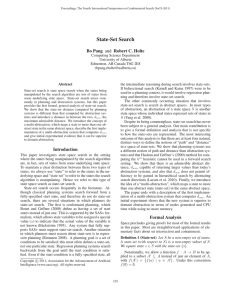 State-Set Search Bo Pang and Robert C. Holte