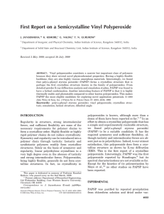 First Report on a Semicrystalline Vinyl Polyperoxide
