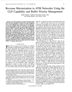 Revenue Maximization in ATM  Networks Using the Management