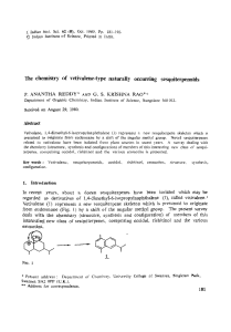 The  chemistry  of  vetivalene-type naturally  occurring ... 9 ANANTHA  REDDY&#34; S.  KRISHNA