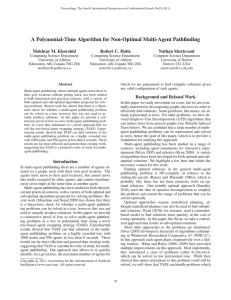 A Polynomial-Time Algorithm for Non-Optimal Multi-Agent Pathﬁnding Mokhtar M. Khorshid Nathan Sturtevant