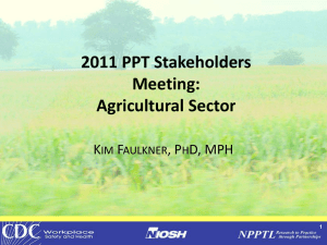 2011 PPT Stakeholders Meeting: Agricultural Sector K