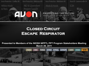 Closed Circuit Escape  Respirator March 29, 2011