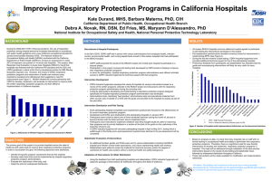 Improving Respiratory Protection Programs in California Hospitals