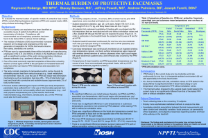 THERMAL BURDEN OF PROTECTIVE FACEMASKS