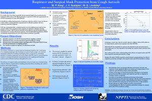 Respirator and Surgical Mask Protection from Cough Aerosols W. P. King