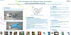 Glove Permeation with a Dextrous Robot Hand System NIOSHPPT-11
