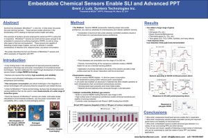 Embeddable Chemical Sensors Enable SLI and Advanced PPT Method Results