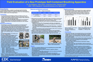Field Evaluation of a New Prototype Self-Contained Breathing Apparatus