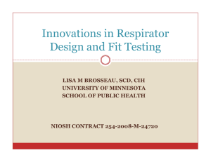 Innovations in Respirator Design and Fit Testing