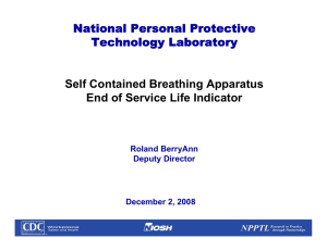 National Personal Protective Technology Laboratory Self Contained Breathing Apparatus