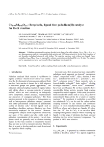 Ce Pd O : Recyclable, ligand free palladium(II) catalyst