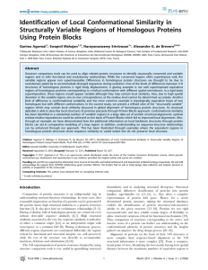 Identification of Local Conformational Similarity in