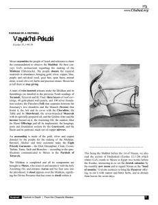 Vayak’hel-PPekudei Chabad.org www.